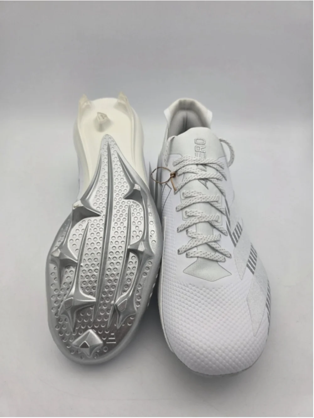 Adidas Adizero Electric + Men's Football Cleats IE6278 White Silver Size 8.5